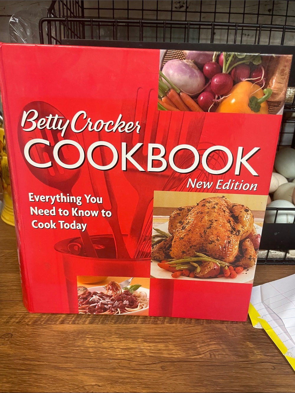 Betty Crocker Red Cookbook with Food Photography